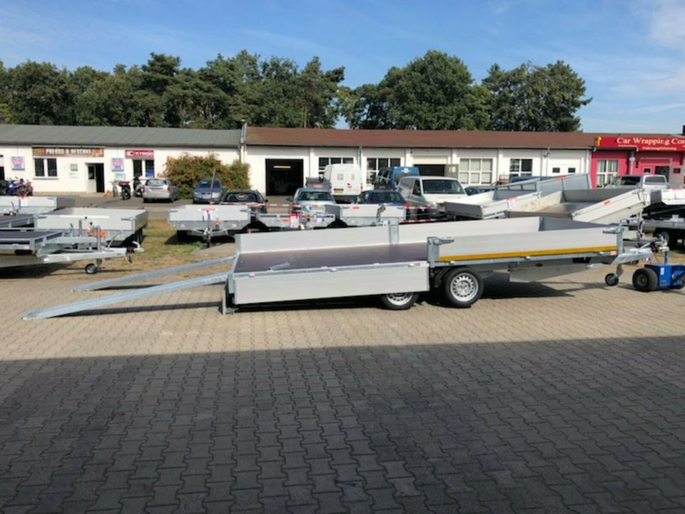 ⭐️ Eduard Auto Transporter 3000kg 506x220x30cm Rampen Winde 63 in Schöneiche bei Berlin