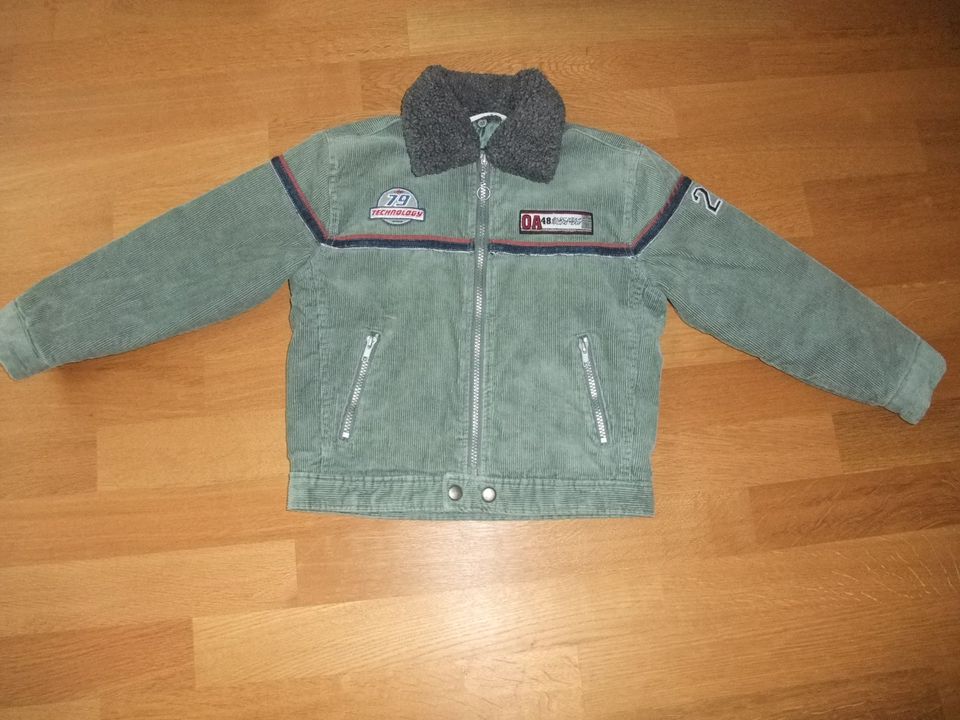 Jungen Steppjacke Gr 128 Cord Jacke in Essen