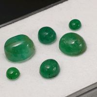 6x Echter Smaragd Cabochon ( ges. 6,81 Carat ) 3,8 - 8,5 mm Nordrhein-Westfalen - Recklinghausen Vorschau