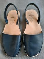 Spanische Leder Sandalen Gr 41 marineblau Sommerschuhe Menorca Nordrhein-Westfalen - Erkelenz Vorschau