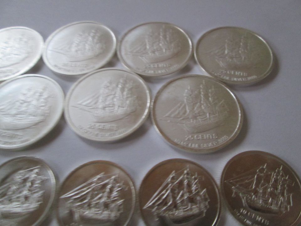 Cook Islands Bounty 2012 1/10 oz und 2015 1/4 oz, je 999 Silber in Hanerau-Hademarschen