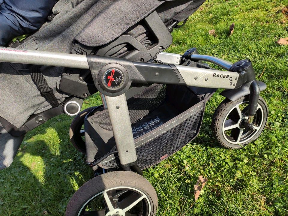 Hartan Racer GTS Kinderwagen mit Tragetasche Wickeltasche Kaiser in Wallhalben