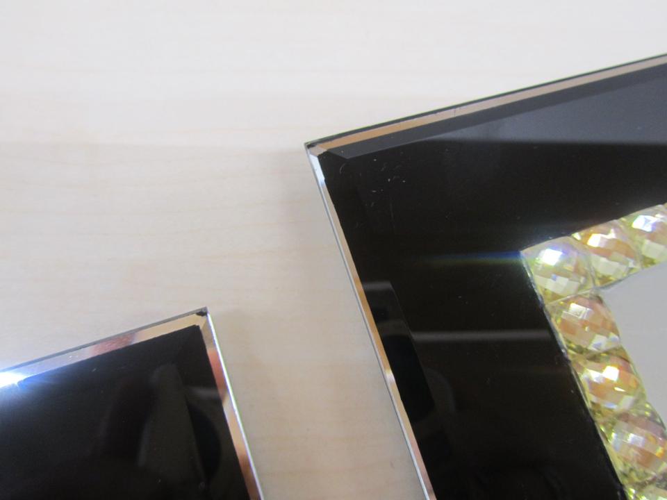 2 Bilderrahmen 10x15 + 12,7 x 17,8 cm Glas schwarz gold elegant in Dingolfing
