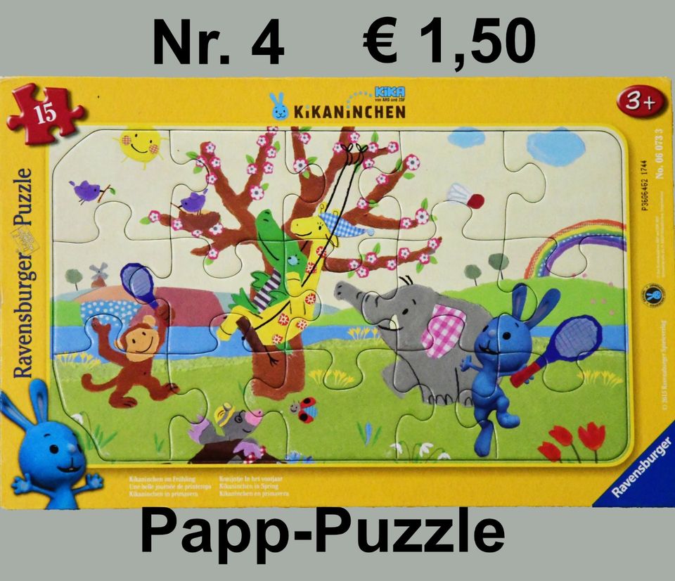 Puzzle – aus Holz und Pappe für Kinder ab 3 Jahre (419) in Westoverledingen