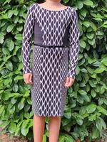comma Strickkleid, Businesskleid mit Lack-Gürtel Größe 34 Nordrhein-Westfalen - Langenfeld Vorschau