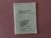 Buch,Bedienungsanleitung,Video Camera Recorder,Sony,TRV69HI8 Baden-Württemberg - Wilhelmsdorf Vorschau