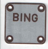 Typenschild Bing Alu, Blanko, Neu, Gold Braun Nordrhein-Westfalen - Kalletal Vorschau