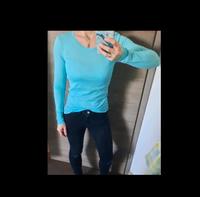 Pullover basic shirt langarmshirt sweatshirt xs s 34 36 hellblau Sachsen - Mülsen Vorschau