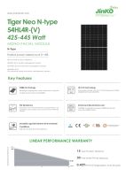 Solarmodul Jinko 445 W Wp Tiger Neo N-Type Solar PV Photovoltaik Sachsen - Werdau Vorschau