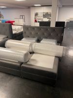 Boxspringbett samt grau velour Bettkasten Nordrhein-Westfalen - Bad Oeynhausen Vorschau