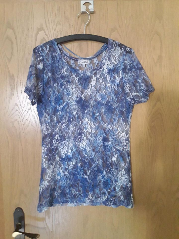 Bluse Hemdbluse Sommershirt Shirt mit Spitze verarbeitet ab in Königsbrunn