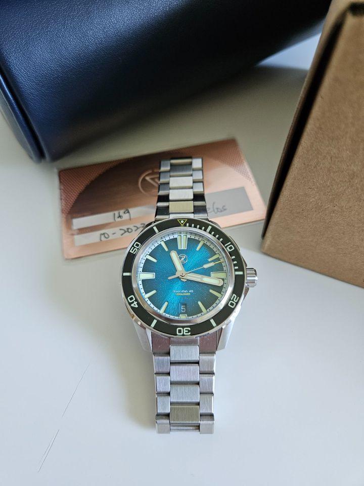 Zelos Swordfish 40mm SS Teal (Microbrand) in München