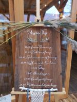 Hochzeit Tagesablauf Tafel Schild Bayern - Bad Windsheim Vorschau