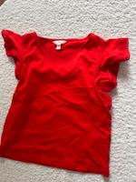 Rotes Shirt mit Spitzenärmeln – H&M – Größe XS Niedersachsen - Apen Vorschau