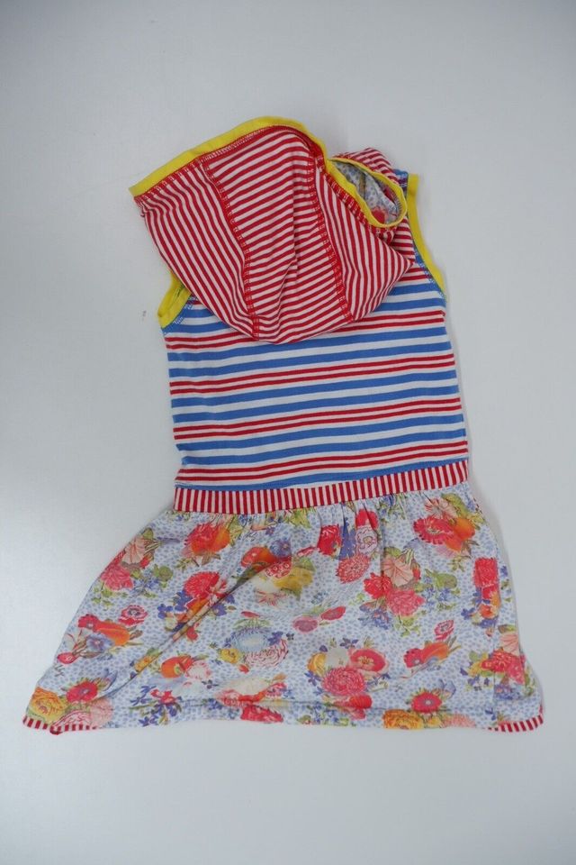 NEU! Oilily Sweatkleid Kleid Kaputze farbenfroh 134 + Mini Boden in Rott