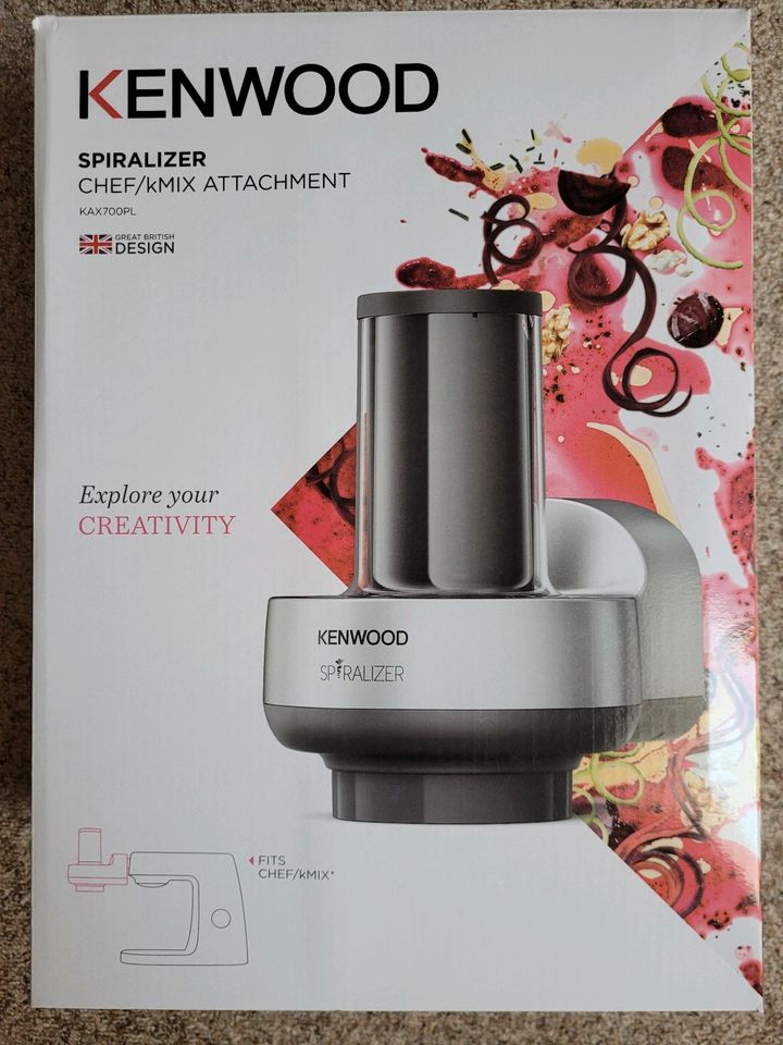 Kenwood Spiralschneider KAX700PL *NEU* in Uhlstädt-Kirchhasel