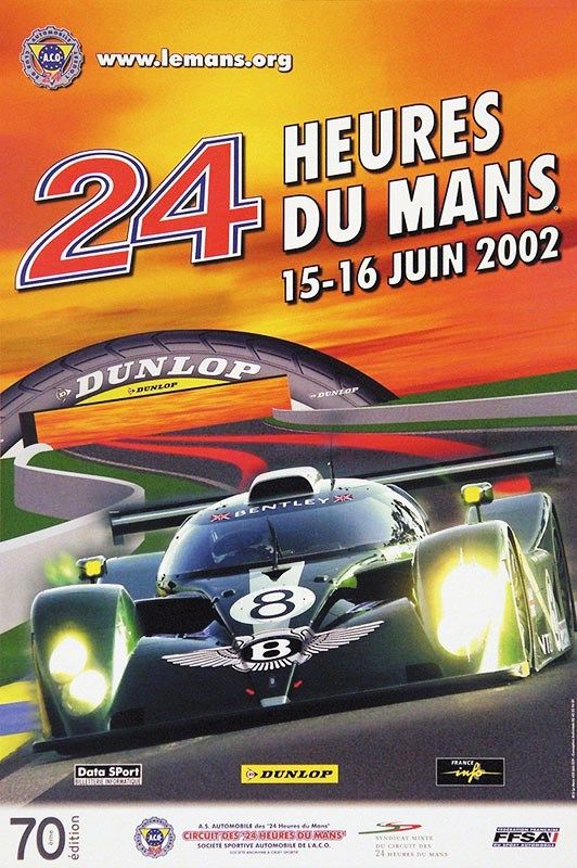 Plakat 24h Le Mans 2002 in Frankfurt am Main