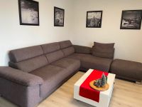 Sofa, Eck Couch mit Hocker braun, Toffee, taupe Wuppertal - Elberfeld Vorschau