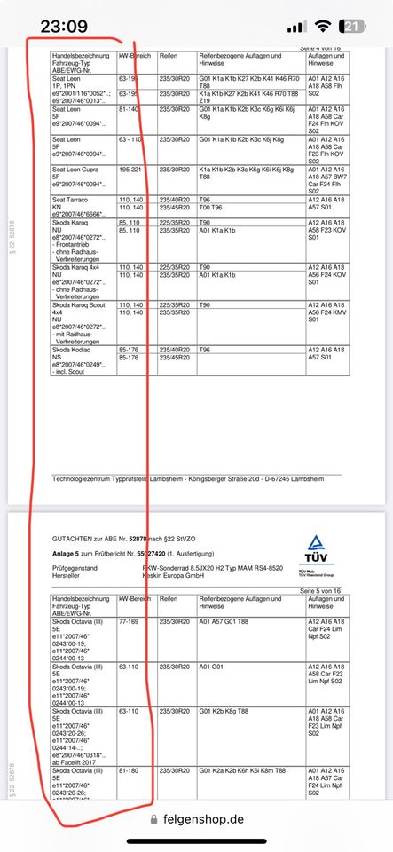 Audi Seat Skoda Volkswagen 20 Zoll Felgen Alufelgen MAM RS4 in Berlin