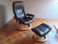 Stressless Sessel mit Hocker, Echtleder in braun Nordrhein-Westfalen - Freudenberg Vorschau