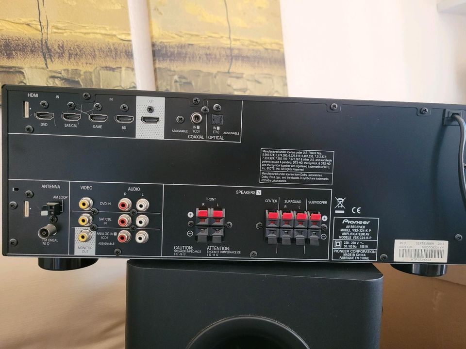 Dolby Surround System - Pioneer VSX-324-K-P in Troisdorf