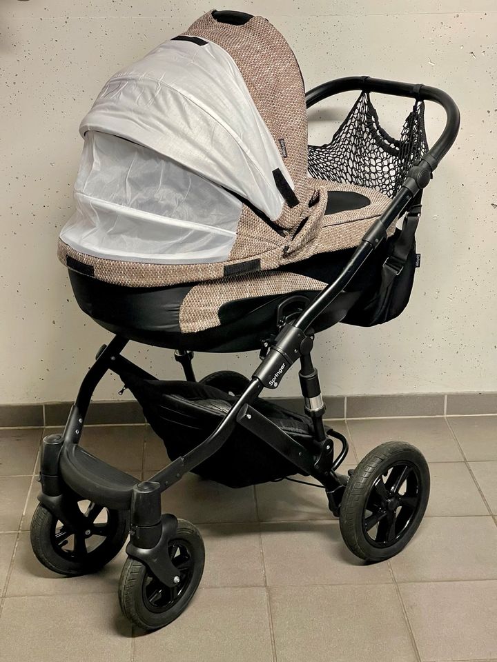 Springer 3 in 1 Kinderwagen, Babyschale, Isofix, Babywanne, Buggy in Ichtershausen