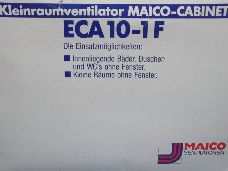 Maico Kleinraumventilator - ECA 10-1F - für innenliegende Bäder ! in Wulften