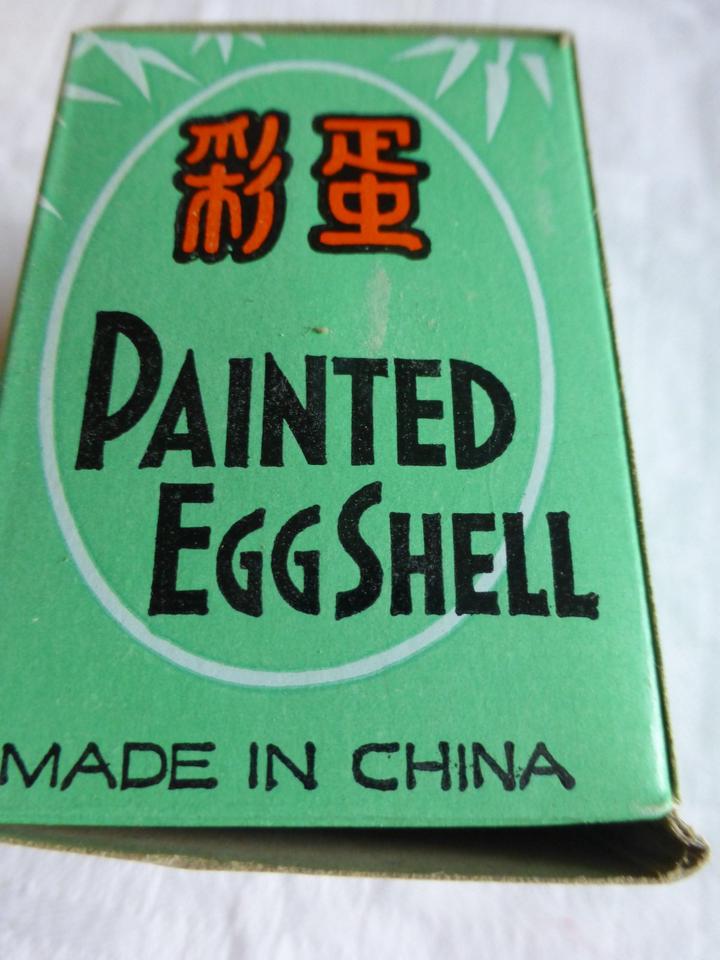 6 Ostereier zum Anhängen mit chinesischen Motiven, handbemalt in Schwerte