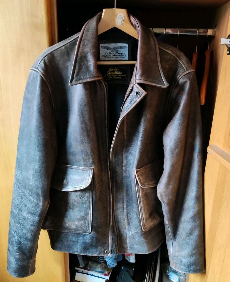 Original Indiana Jones Lederjacke von Noble House 1a Top Rar