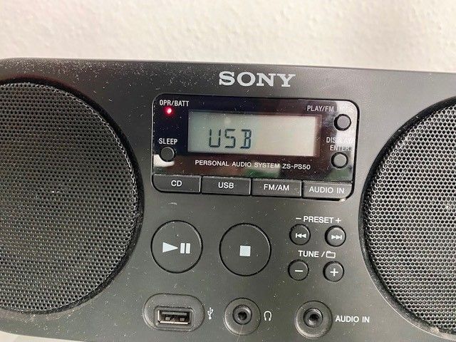 ZS-PS50 schwarz Radiorekorder mit CD-Spieler & USB; tragbar ⭐️⭐️ in Hamburg