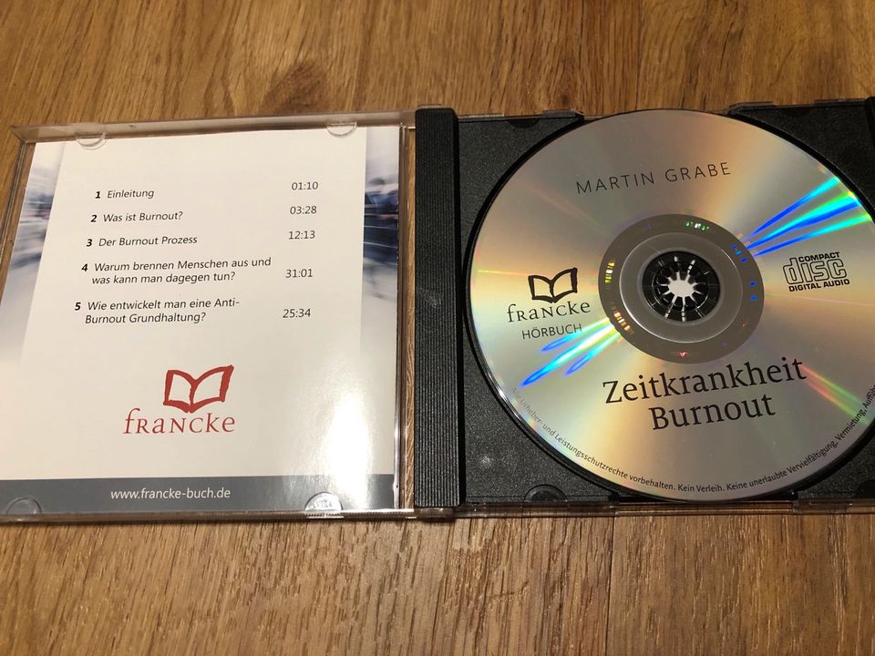 Hörbuch – Martin Grabe – Zeitkrankheit Burnout (1 CD) in Nienburg (Weser)