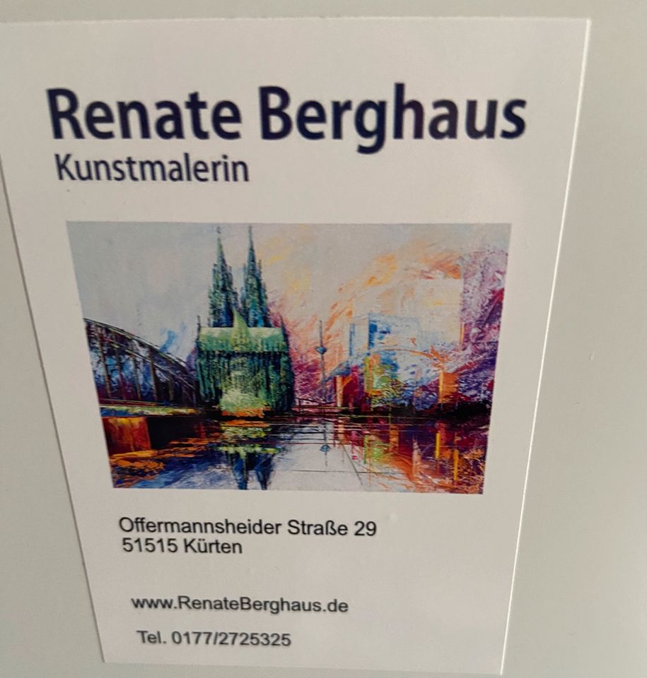 Köln Kranhäuser, Direktdruck auf Kunststoff, Renate Berghaus in Odenthal
