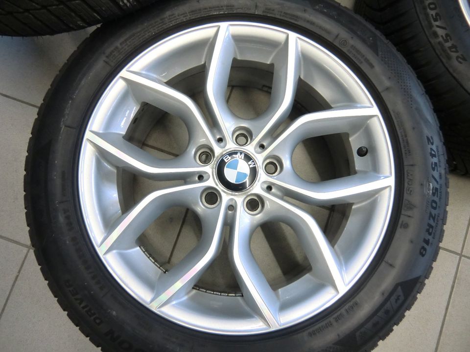 BMW X3 F25 Alufelgen Winterreifen Allwetter 245 50 R18 Zoll 7mm in Maisach