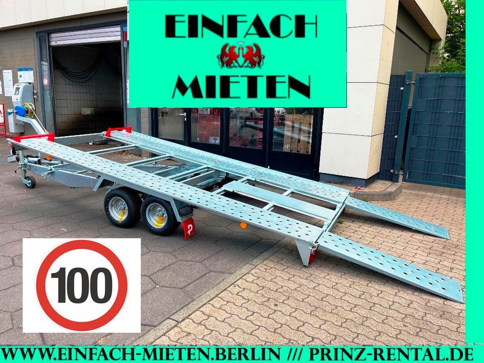 Kipp PKW Autotransport Anhänger Trailer Autotrailer 2,7 mieten in Berlin