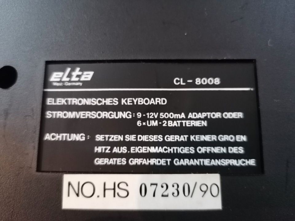 elektronisches Stereo Keyboard von Elta  CL 8008 in Henstedt-Ulzburg