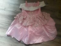 Schönes festliches Kleid Mädchen Gr 120 Rosa mit Glitzer weiß.Kr. Sachsen - Wohlbach Vorschau