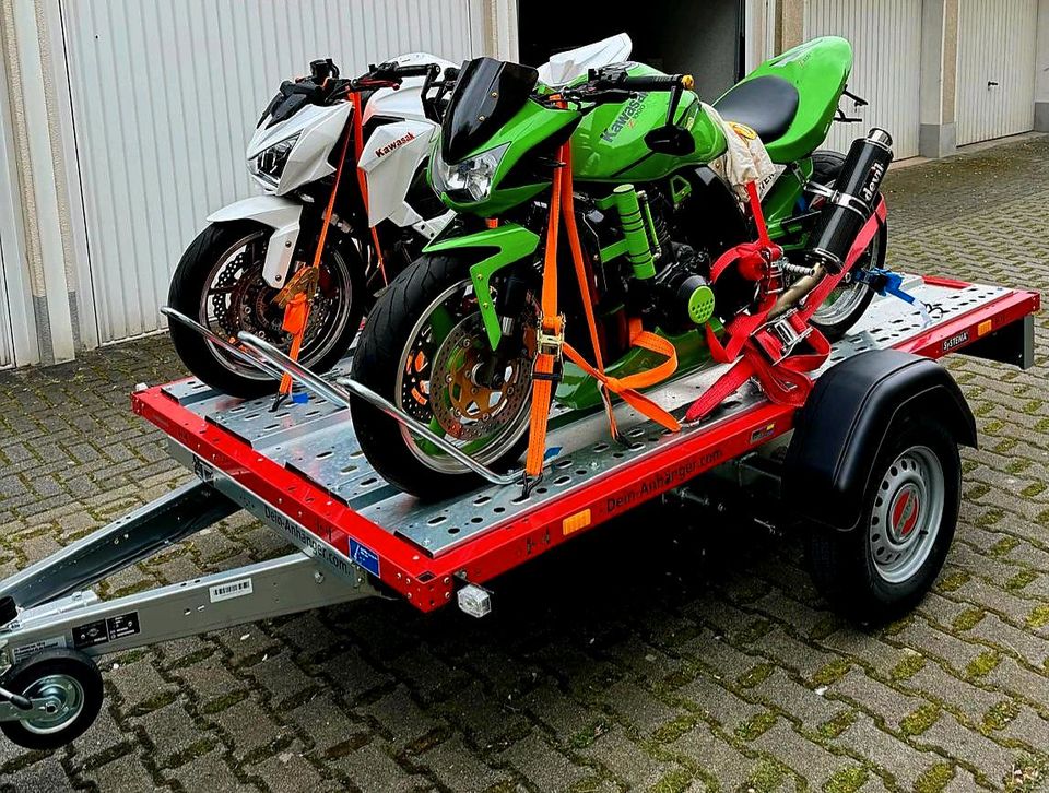 MOTORRADANHÄNGER  2.51 x 1.53 m - 100 km/h  ZU VERMIETEN / LEIHEN in Oberhausen