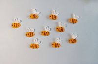 10x Biene Bienchen gehäkelt klein Applikation Aufnäher Sachsen - Freital Vorschau