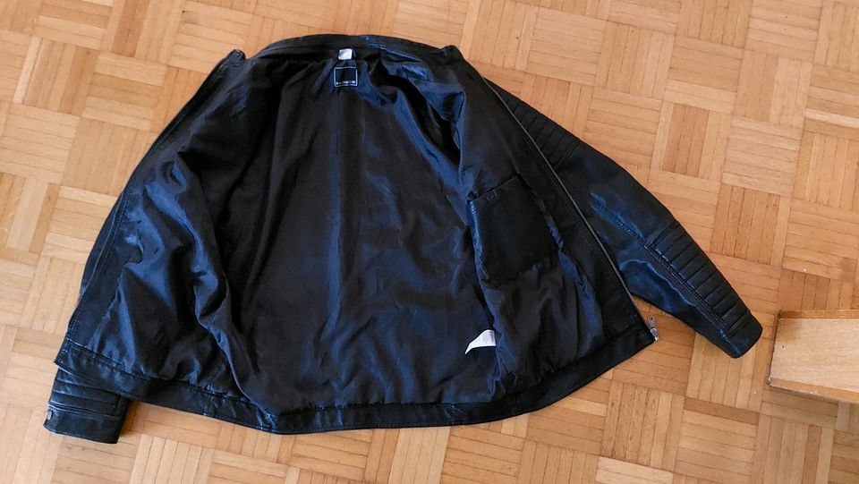 Lederimitat Jacke Herren Gr. 54 schwarz in Urbach