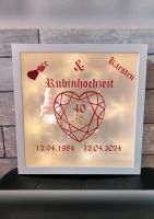 Rubinhochzeit Geschenkidee Bilderrahmen Handmade persönlich Schleswig-Holstein - Neumünster Vorschau