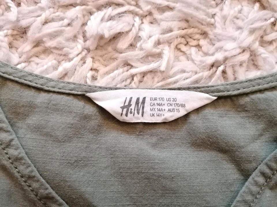 Leinenkleid von H&M, Größe 170 in Zellingen