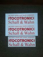 3 x Tocotronic - Schall & Wahn Sticker Aufkleber  NEU Baden-Württemberg - Ludwigsburg Vorschau