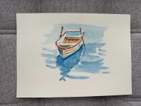 Aquarell „Boot auf dem See“ Frankfurt am Main - Bockenheim Vorschau