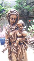 Maria mit Jesuskind  Jesus Madonna geschnitzt ca. 63 h Saarland - St. Ingbert Vorschau