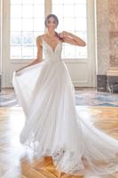 Designer Brautkleid Blush Glitzertüll Gr. 36 inkl. Reifrock Wiesbaden - Biebrich Vorschau