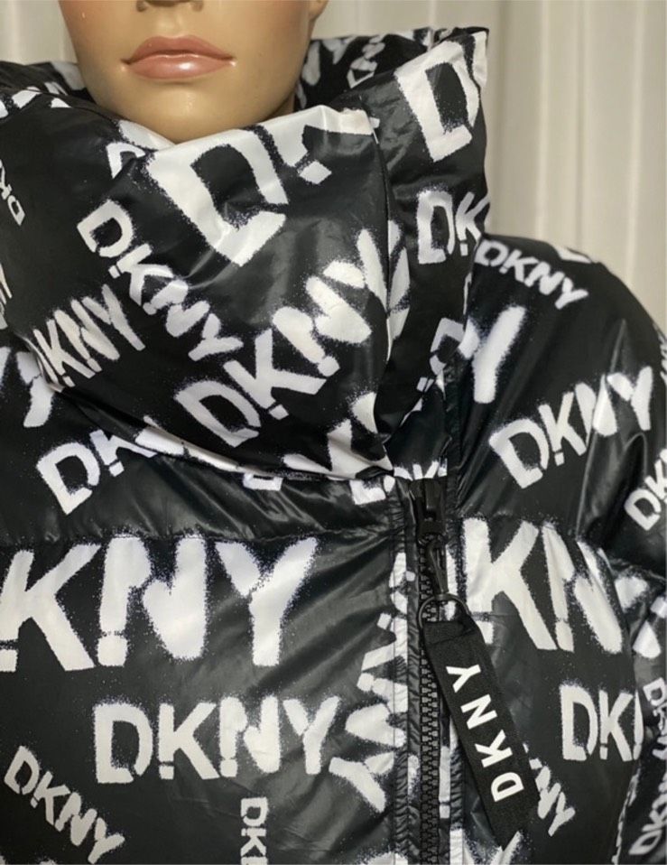 Damen Designer Mantel Jacke DKNY Daunen Parka XL in Stutensee