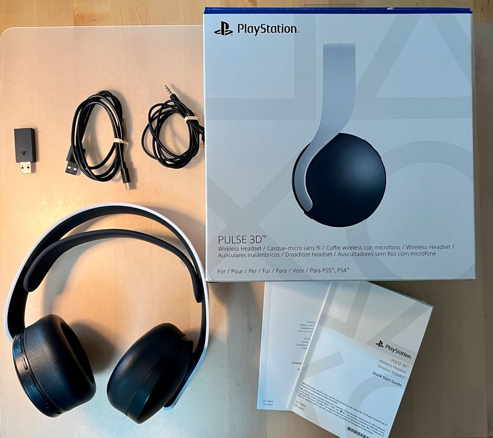 PlayStation Pulse 3D Headset inkl. OVP (PS4, PC, PS5) in Sassenburg