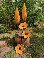 Rosenkugeln Gartenspitzen und Blumen in gelb Garten Deko Keramik Sachsen-Anhalt - Rohrsheim Vorschau