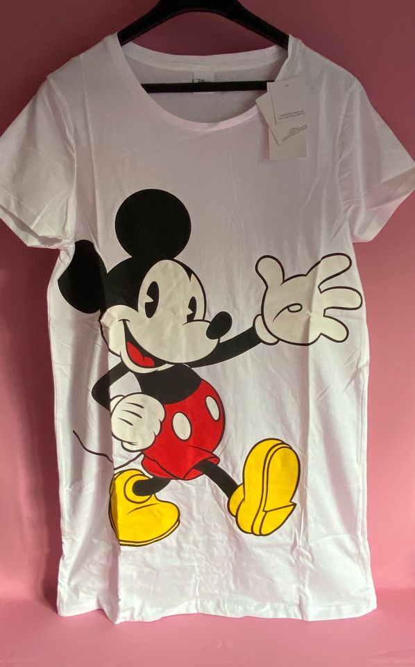 Damen T-Shirt Mickey Mouse weiß Größe M in Burscheid