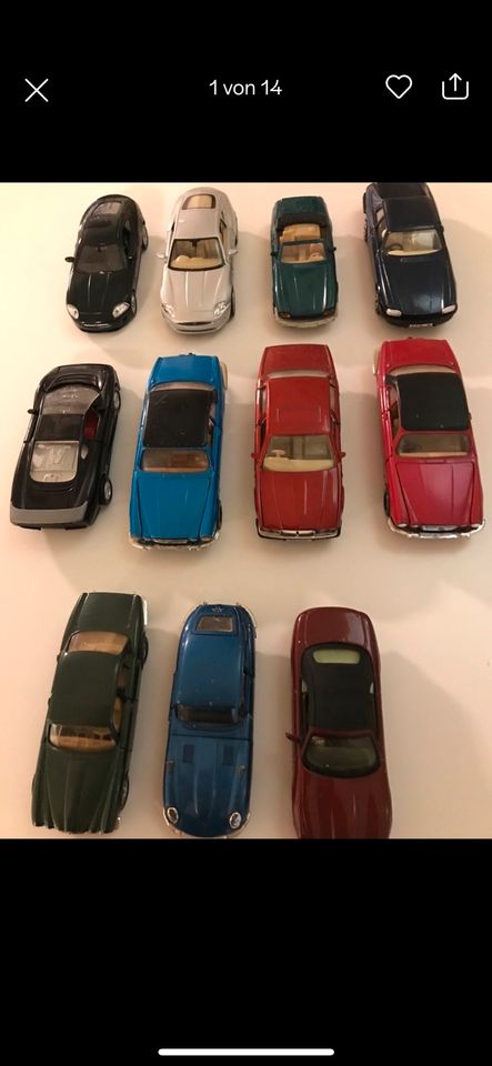 JAGUAR Konvolut 1:43  11 Stück, Modell XJ, XJS,  XJ und ETyp in Wulkow